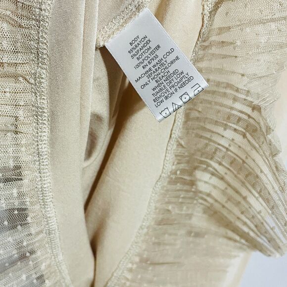 2 Coquette Extra Long Knit Tank Top Shirt Dress Lace Extender Small LOGO Layers - Picture 10 of 15